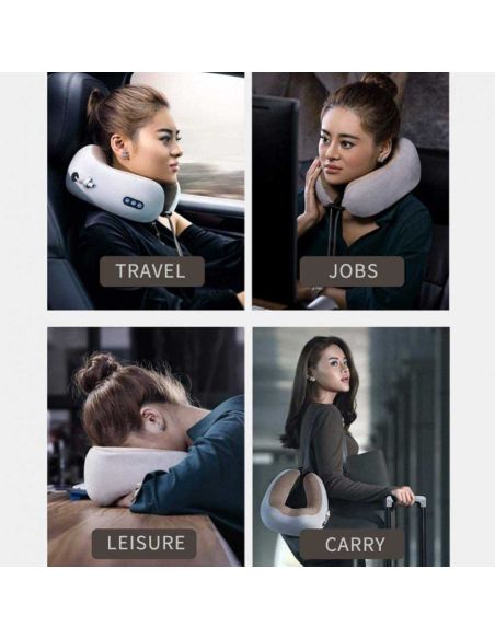 Масажираща възглавница за пътуване и почивка U-pillow