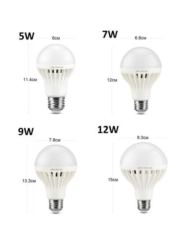 LED КРУШКА СЪС СЕНЗОР ЗА ДВИЖЕНИЕ E27