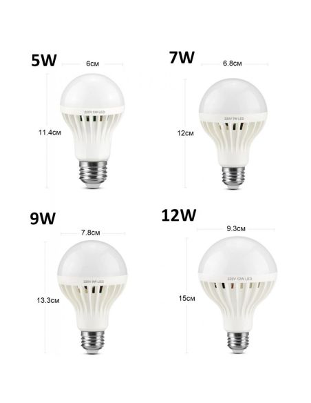 LED КРУШКА СЪС СЕНЗОР ЗА ДВИЖЕНИЕ E27