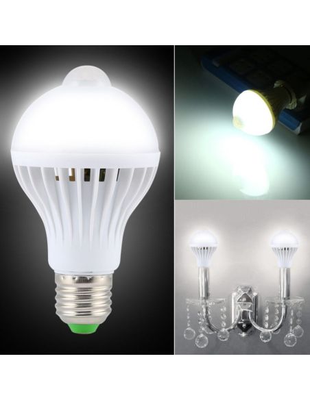LED КРУШКА СЪС СЕНЗОР ЗА ДВИЖЕНИЕ E27