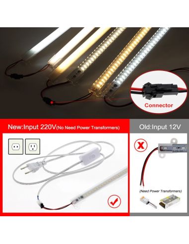Твърда LED лента за дискретно осветление под шкаф