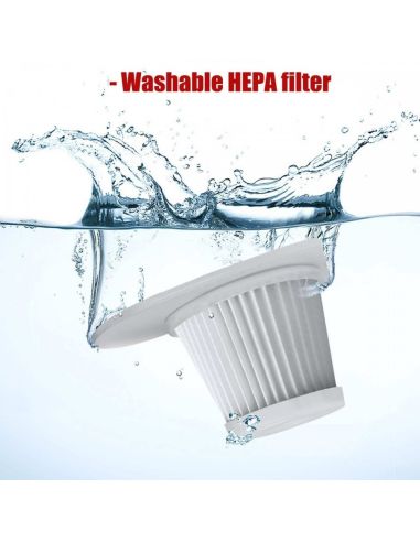Мощна 120W прахосмукачка за дома и колата с Hepa филтър
