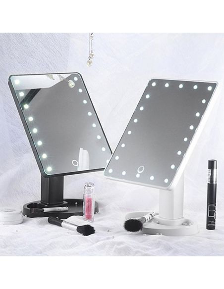 ГОЛЯМО СВЕТЕЩО ОГЛЕДАЛО С LED ДИОДИ