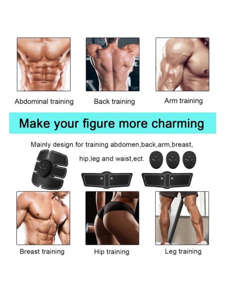 Електростимулатор за стягане на коремни мускули Six pack EMS
