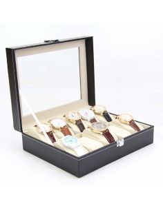 Кожена кутия за 10 часовника