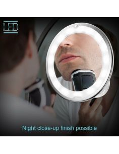 Огледало за грим с LED светлина и увеличение 10Х - захващане чрез вакуум 2