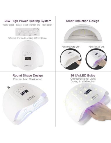 UV LED лед лампа за маникюр, лампа за гел лак SUN X5 MAX 150W