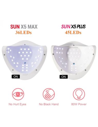 UV LED лед лампа за маникюр, лампа за гел лак SUN X5 MAX 150W