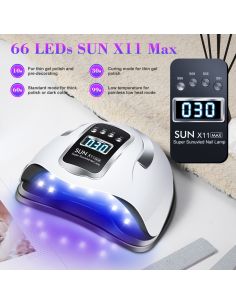 Професионална UV/LED лампа за маникюр, Sun X11 Max - 280W с 66 LED 2
