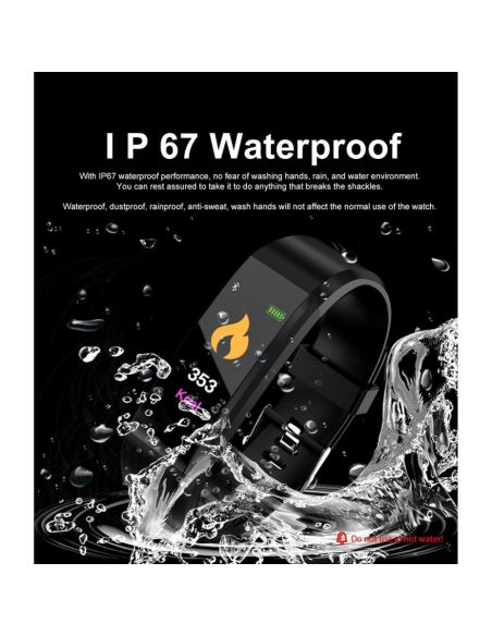 Фитнес гривна Fitness Tracker с часовник