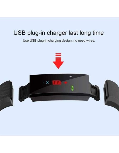 Фитнес гривна Fitness Tracker с часовник