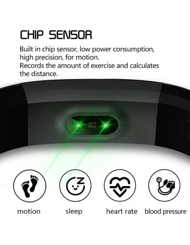 Фитнес гривна Fitness Tracker с часовник