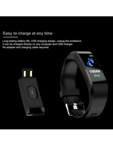 Фитнес гривна Fitness Tracker с часовник