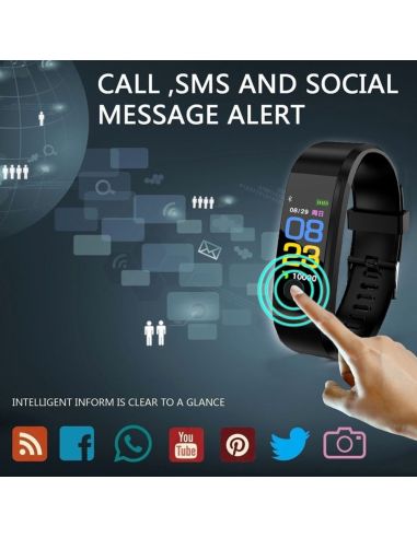 Фитнес гривна Fitness Tracker с часовник