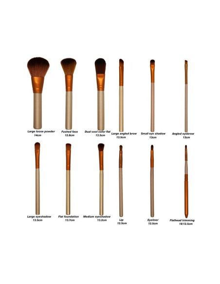 Комплект качествени 12 четки за грим и сенки NAKED3 Urban Decay