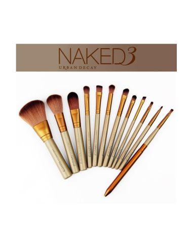 Комплект качествени 12 четки за грим и сенки NAKED3 Urban Decay