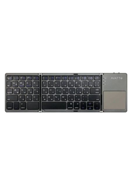 Безжична сгъваема клавиатура със сензорен панел за IOS Android Samsung Windows Ipad Tablet Notebook