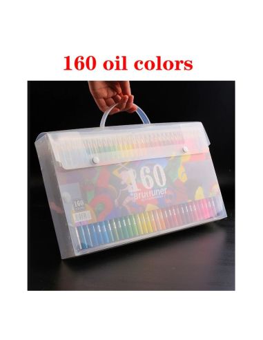 Маслени моливи за рисуване в луксозна опаковка от 72, 120 или 160 броя.