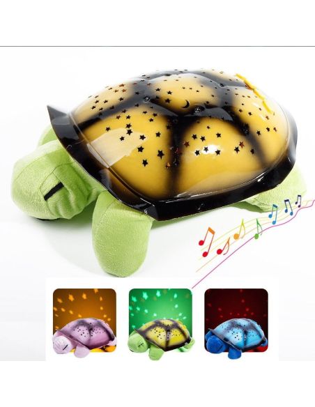 Детска нощна лампа проектираща съзвездия Turtle life, Костенурка