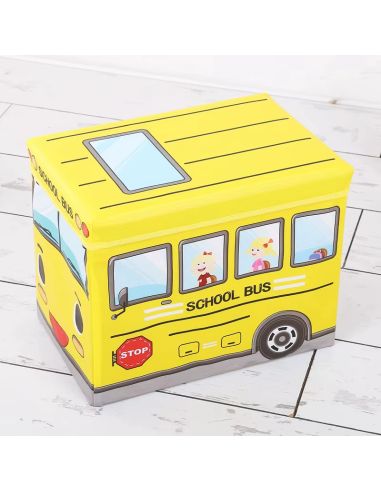 Кош за играчки - сгъваема кутия табуретка