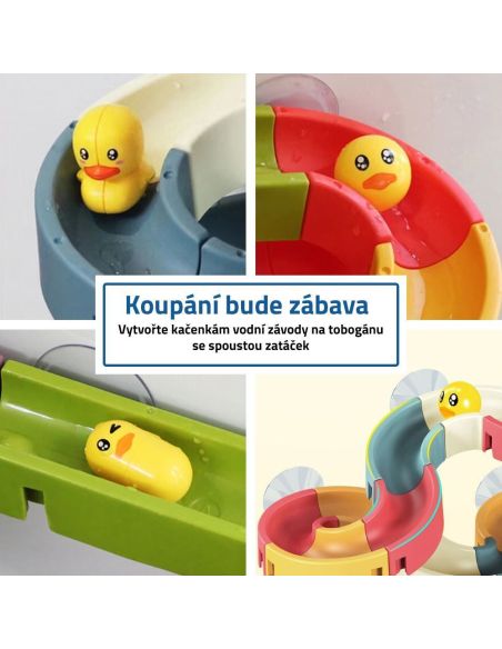 Забавна водна писта за игри в банята