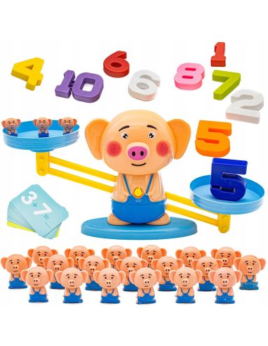 Игра за смятане, игра с цифри, детска везната