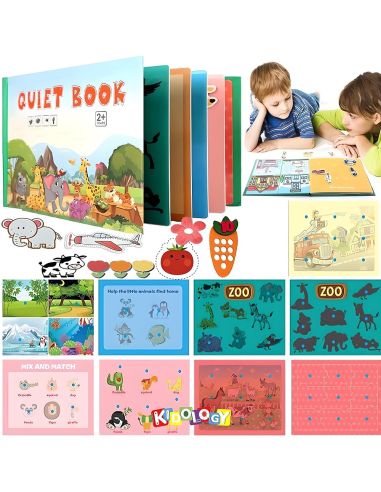 Монтесори книга за деца - QUIET BOOK