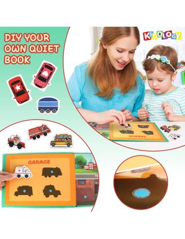 Монтесори книга за деца - QUIET BOOK