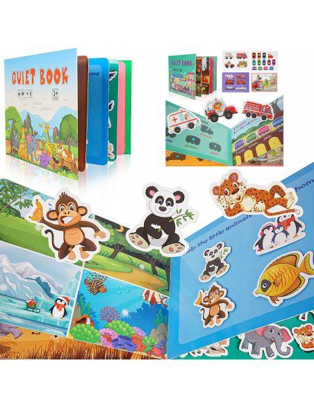 Монтесори книга за деца - QUIET BOOK
