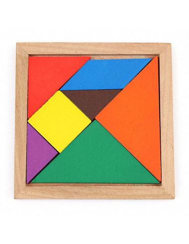 Пъзел Tangram, 14.5x14.5x1.4 см, 7 части