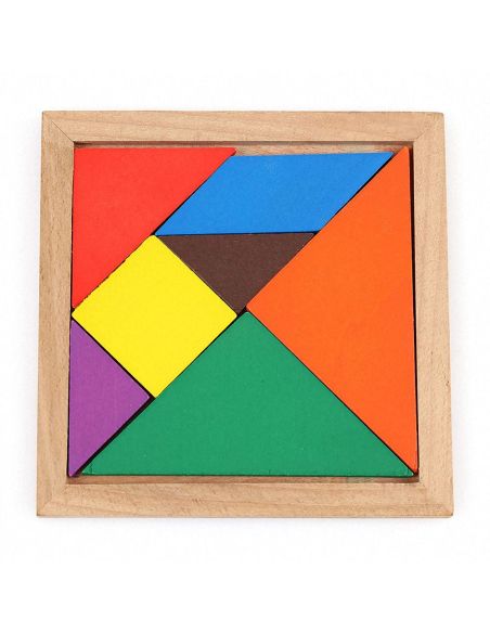 Пъзел Tangram, 14.5x14.5x1.4 см, 7 части