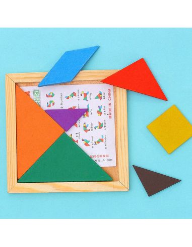 Пъзел Tangram, 14.5x14.5x1.4 см, 7 части