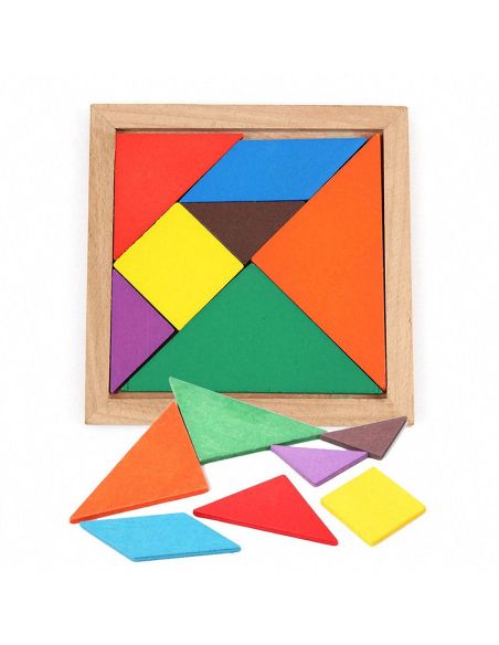 Пъзел Tangram, 14.5x14.5x1.4 см, 7 части