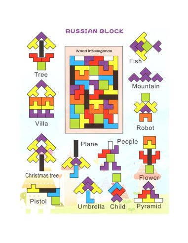 Тетрис ( Дървен пъзел Wood Intellegence