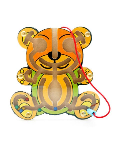 Дървен магнитен лабиринт Tooky Toy