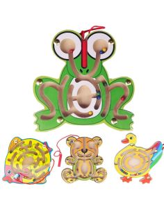 Дървен магнитен лабиринт Tooky Toy 2