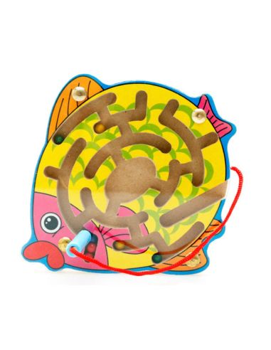 Дървен магнитен лабиринт Tooky Toy