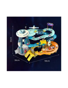 Игра за деца писта с колички на няколко нива - Космическа база 2