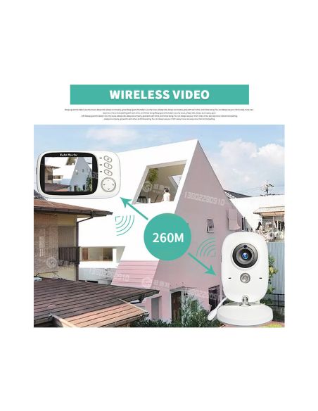 Безжичен видео бебефон система с камера и монитор