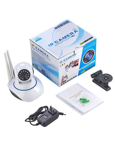 IP камера WiFi за видеонаблюдение и управление от телефон, въртяща се 360, Двупосочен Интерком