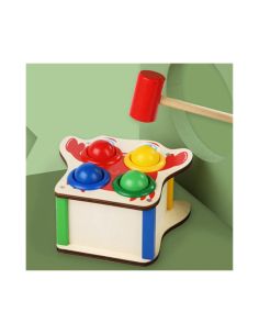 Детска играчка Раче с топчета и чук 2