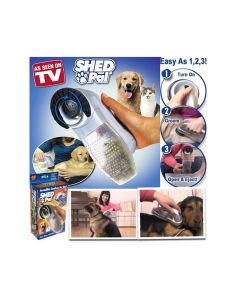 Прахосмукачка и масажор за домашни любимци Shed Pal, 2 в 1, контейнер за събиране на косми 2
