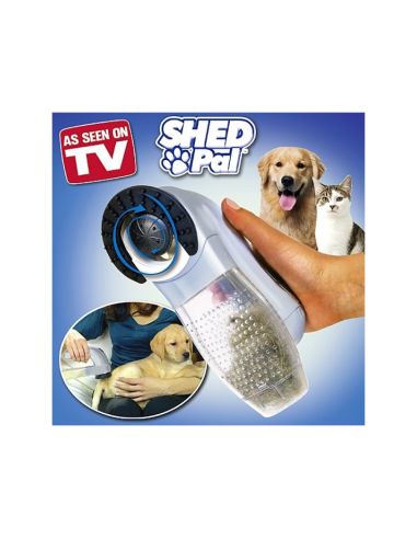 Прахосмукачка и масажор за домашни любимци Shed Pal, 2 в 1, контейнер за събиране на косми