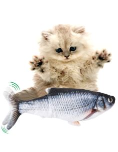 Мърдаща се играчка рибка за котки с USB батерия 2