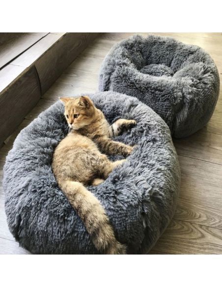 Меко пухено гнездо легло за куче или котка