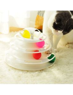 Играчка за котки пирамида с топки
