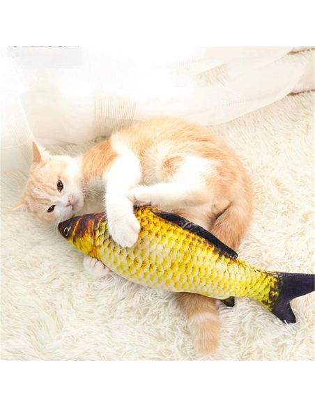 Котешка играчка - плюшена риба