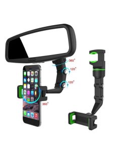 Стойка за телефон Clip Holder за кола с монтаж на огледало за обратно виждане 2