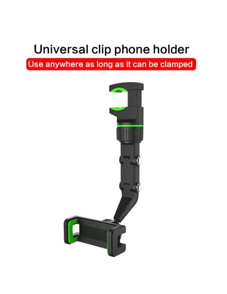 Стойка за телефон Clip Holder за кола с монтаж на огледало за обратно виждане
