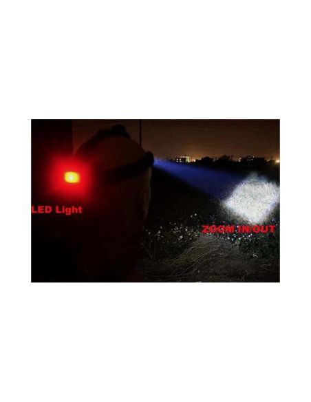 Фенер за глава челник с регулируем фокус Led Cree XM-L T6